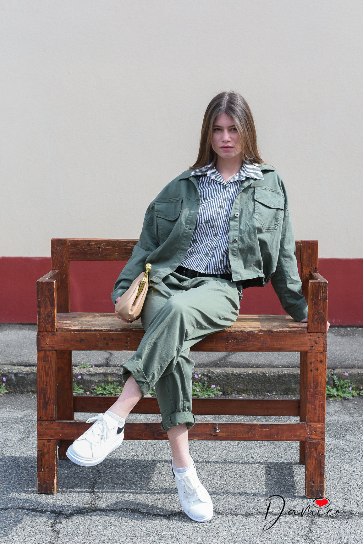 Giacca over doppio tascone