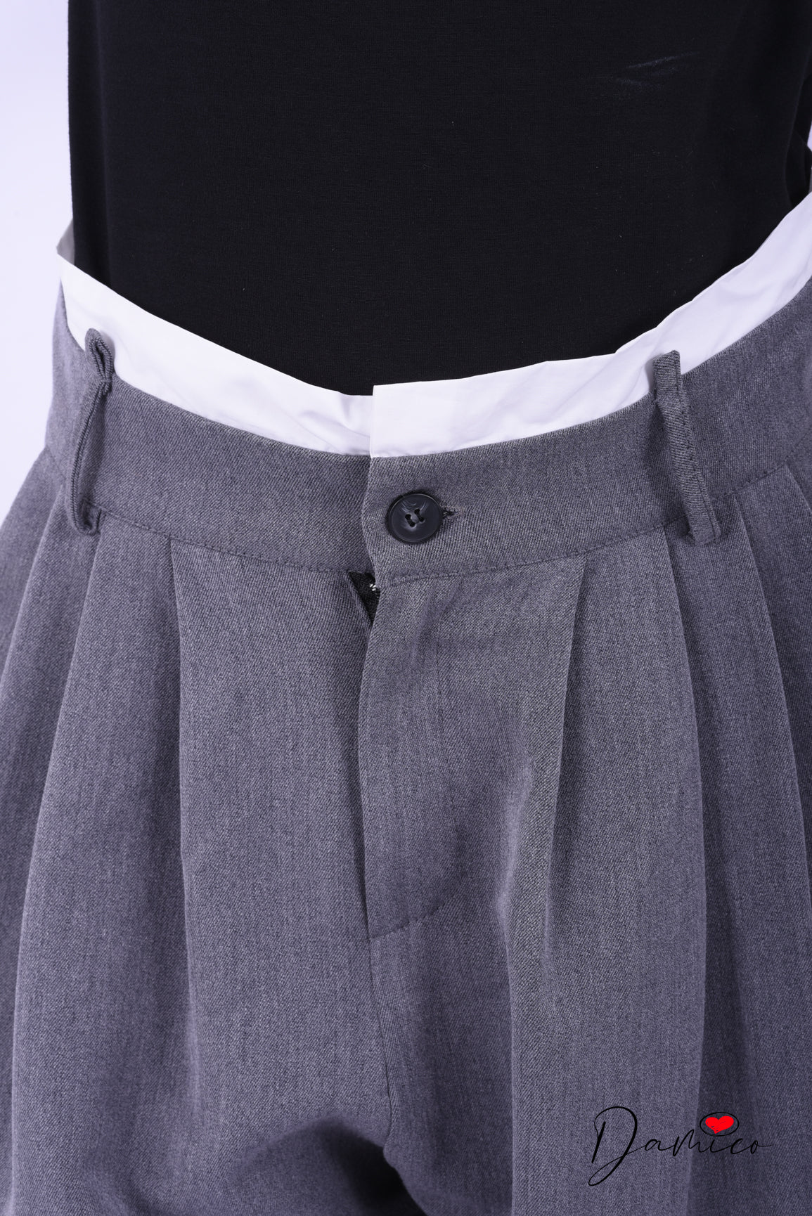Pantaloni sartoriali shirt details