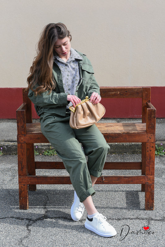 Giacca over doppio tascone