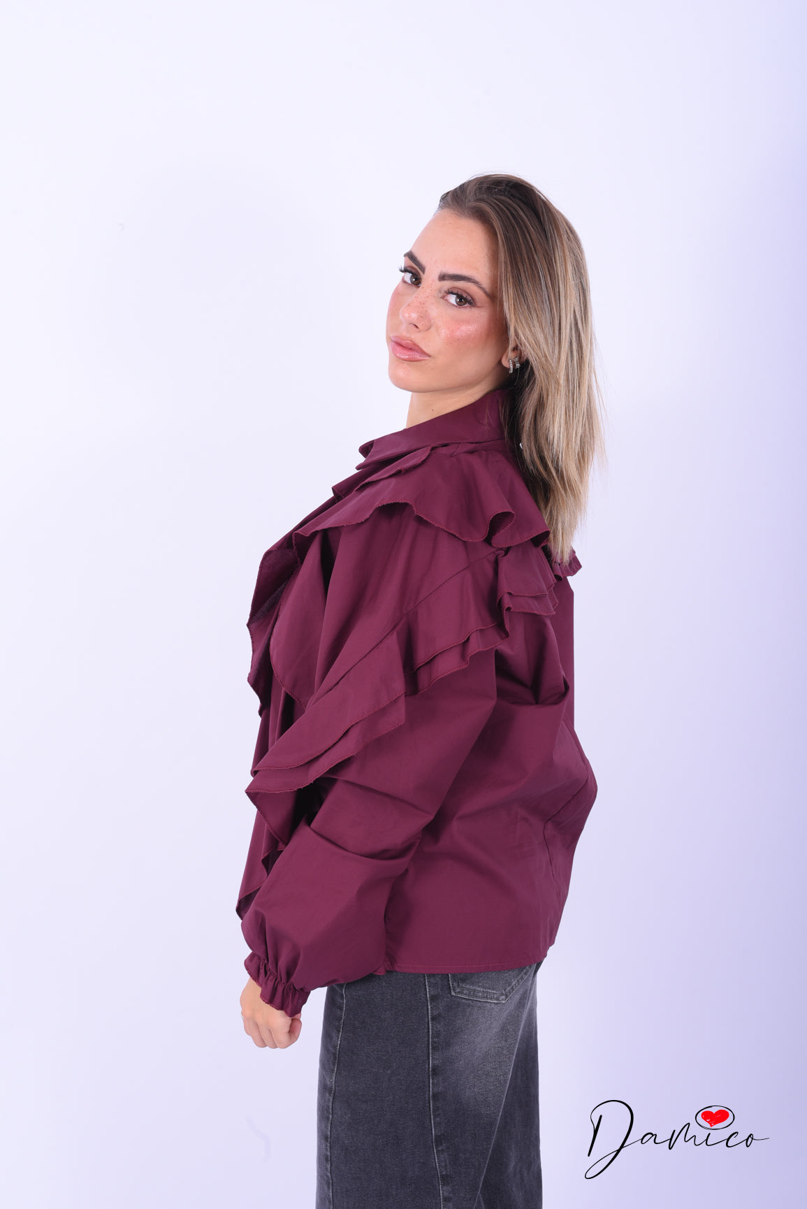 Camicia multivolant