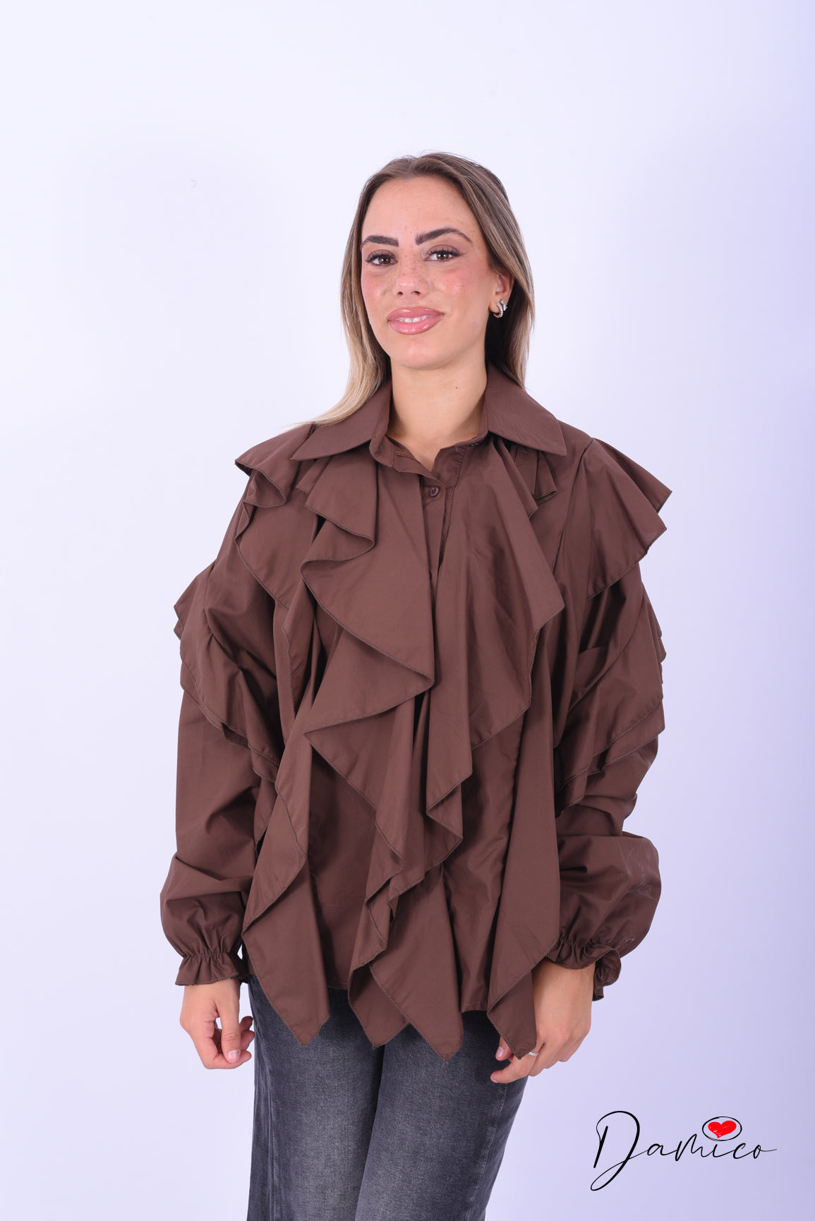 Camicia multivolant