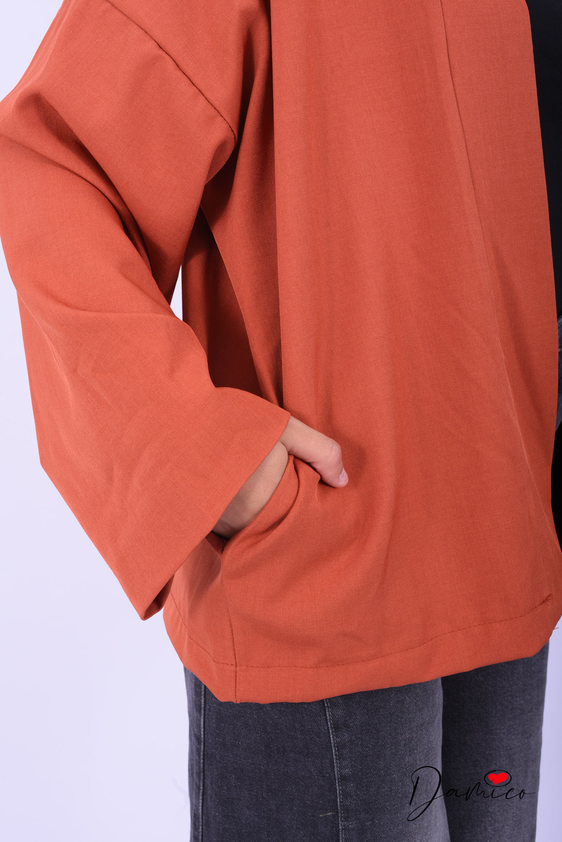 Cardigan aperto fodera pois