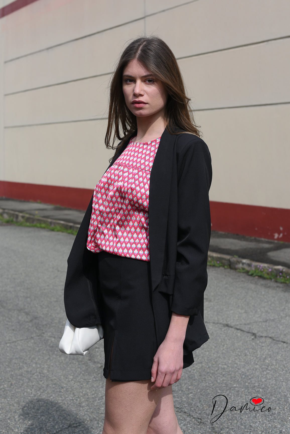 Blusa satinata rombi
