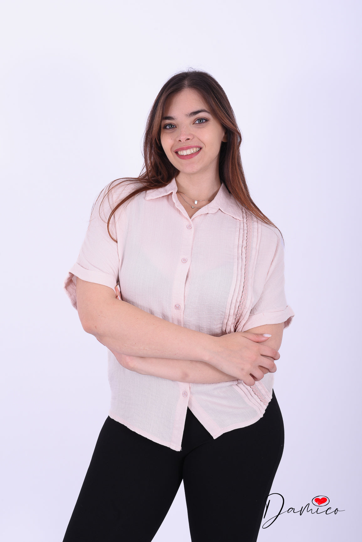 Camicia MC morbida dettaglio verticale