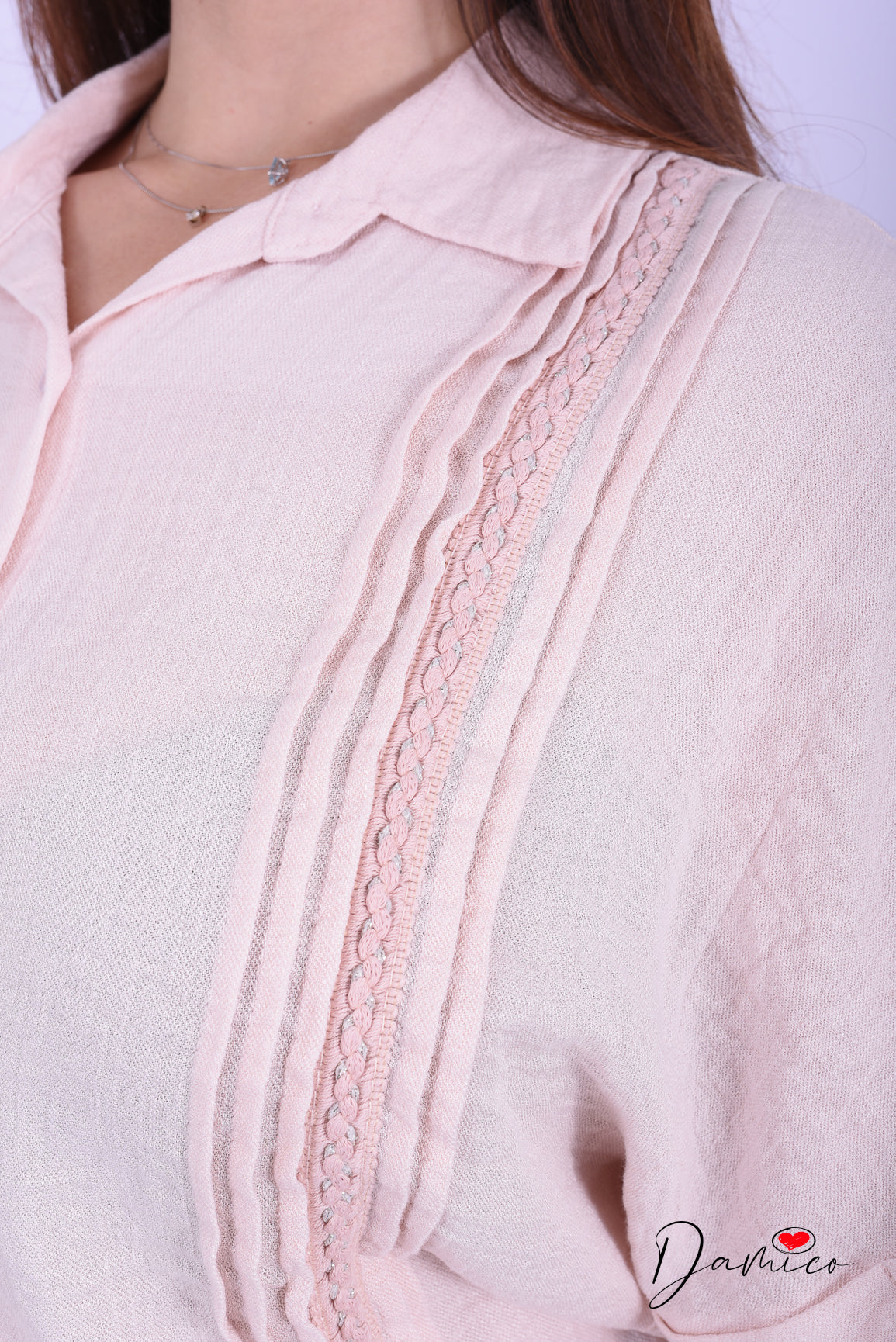 Camicia MC morbida dettaglio verticale