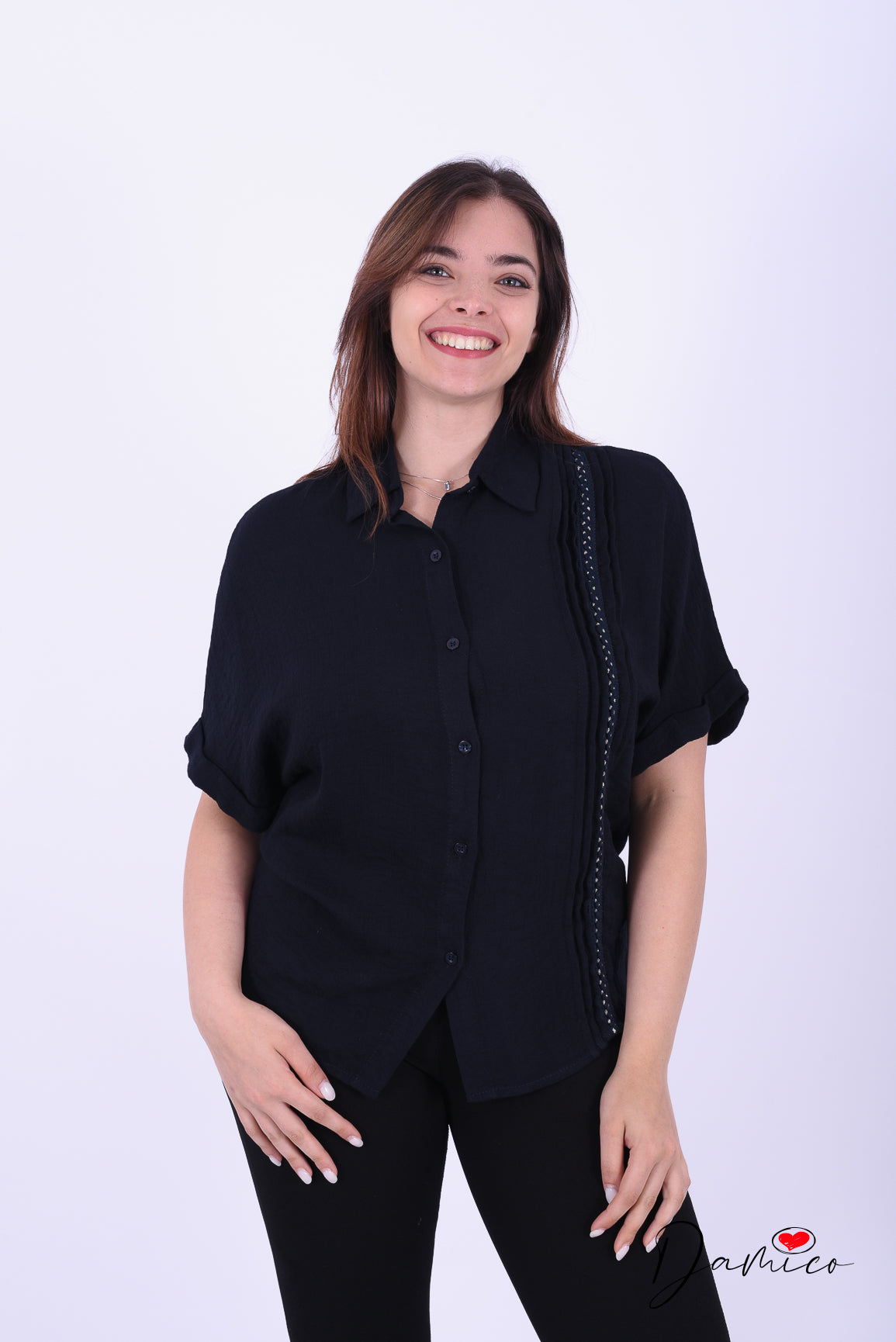 Camicia MC morbida dettaglio verticale