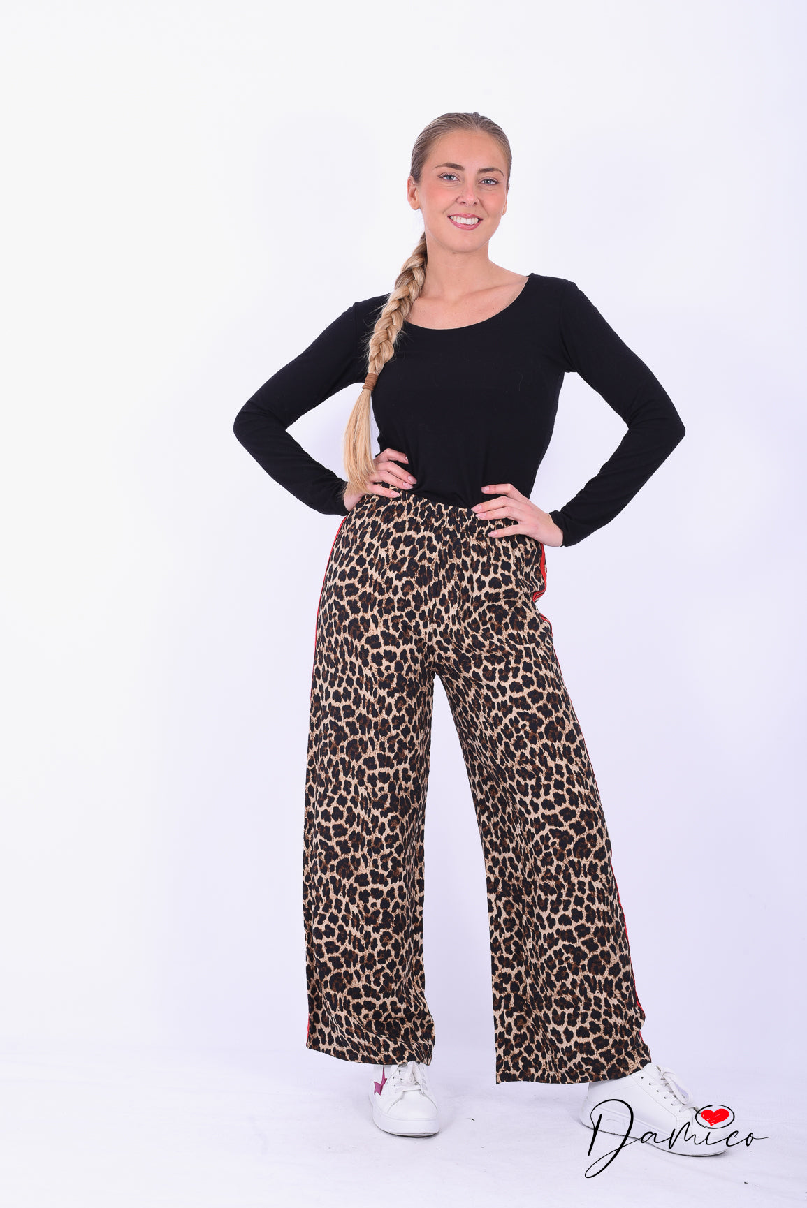 Panta palazzo leopardato