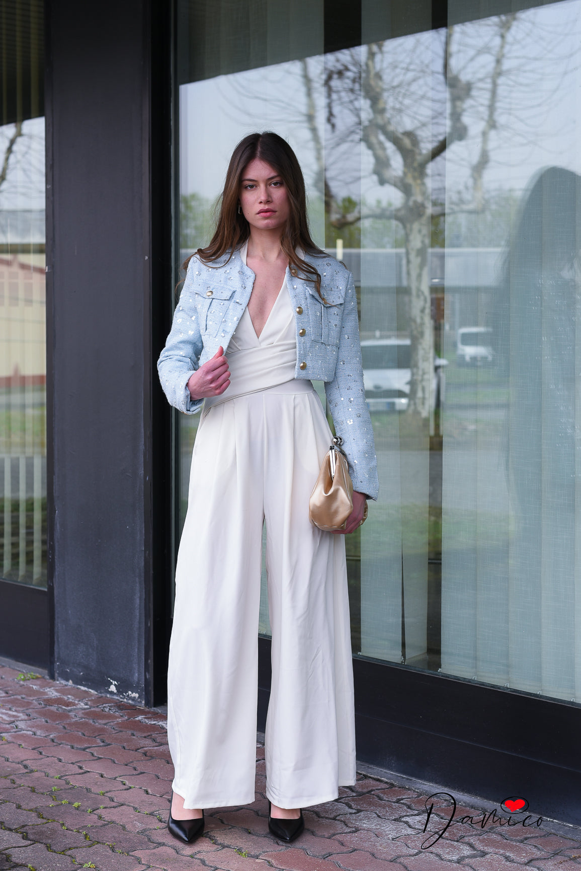 Jumpsuite backless palazzo
