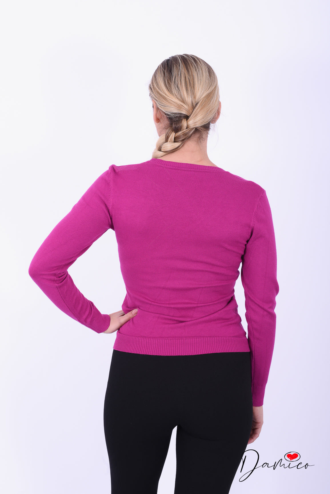 Maglia Basic scollo bordato