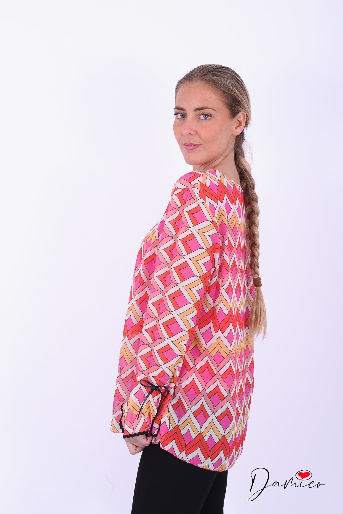 Blusa over rombi