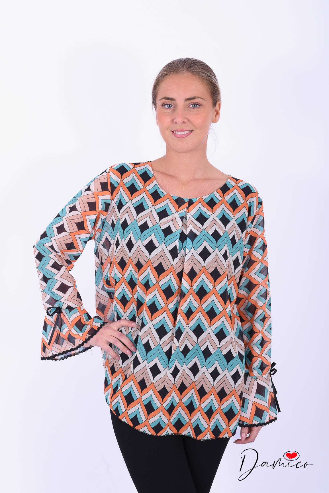 Blusa over rombi
