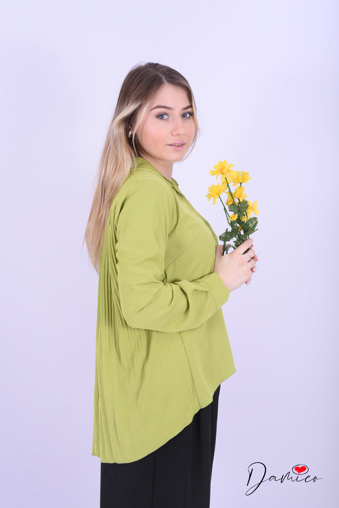 Camicia plissettata