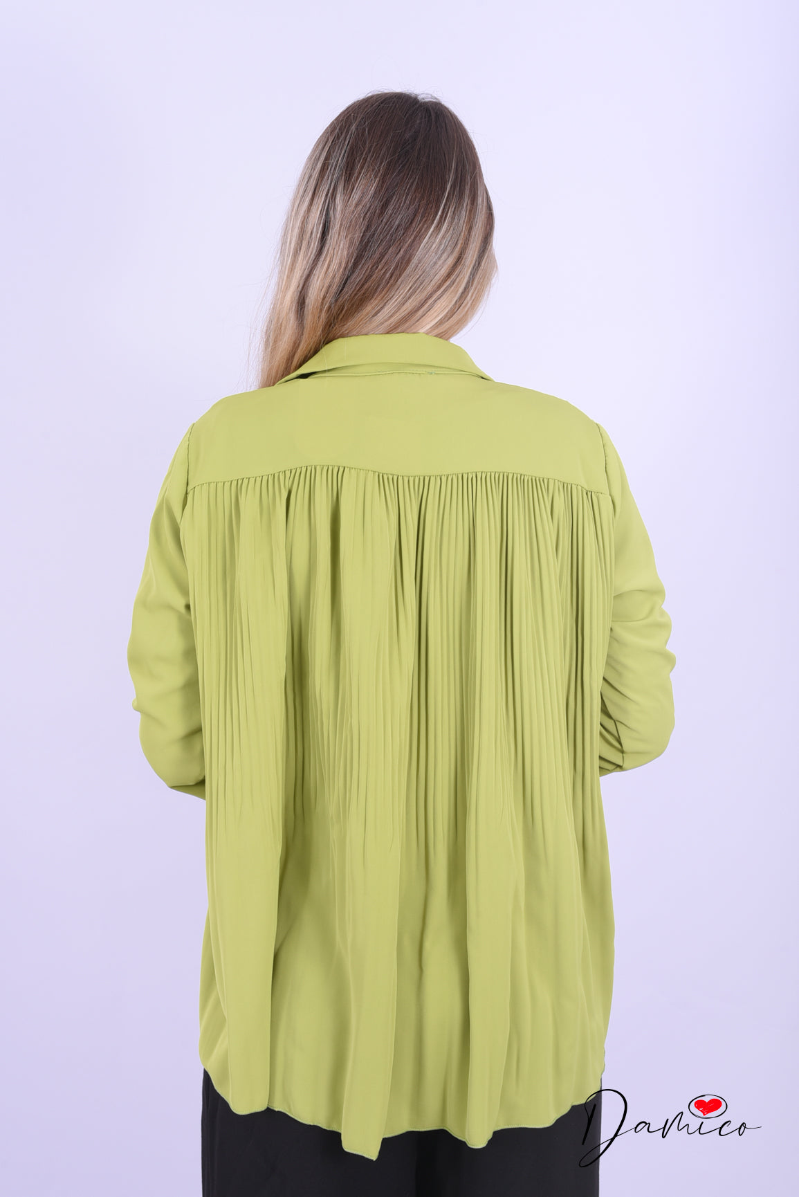 Camicia plissettata