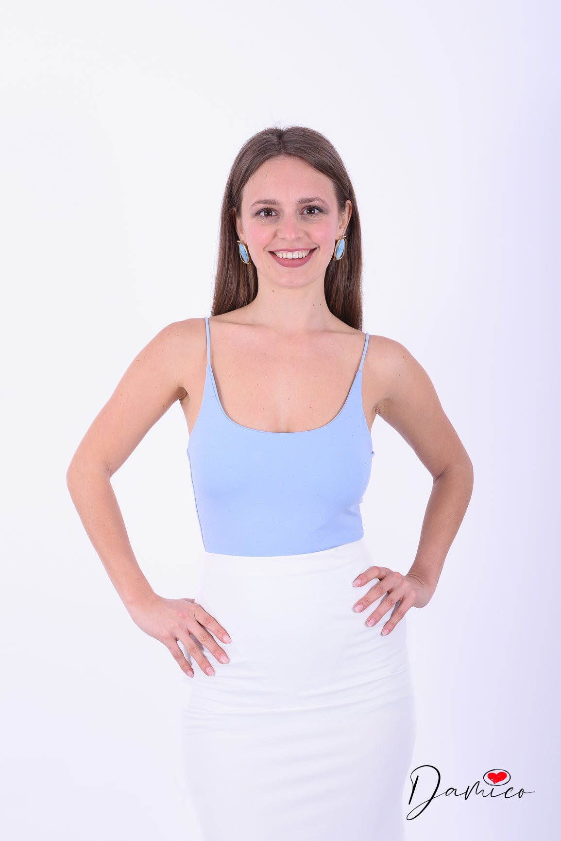 Body bretellina punti luce