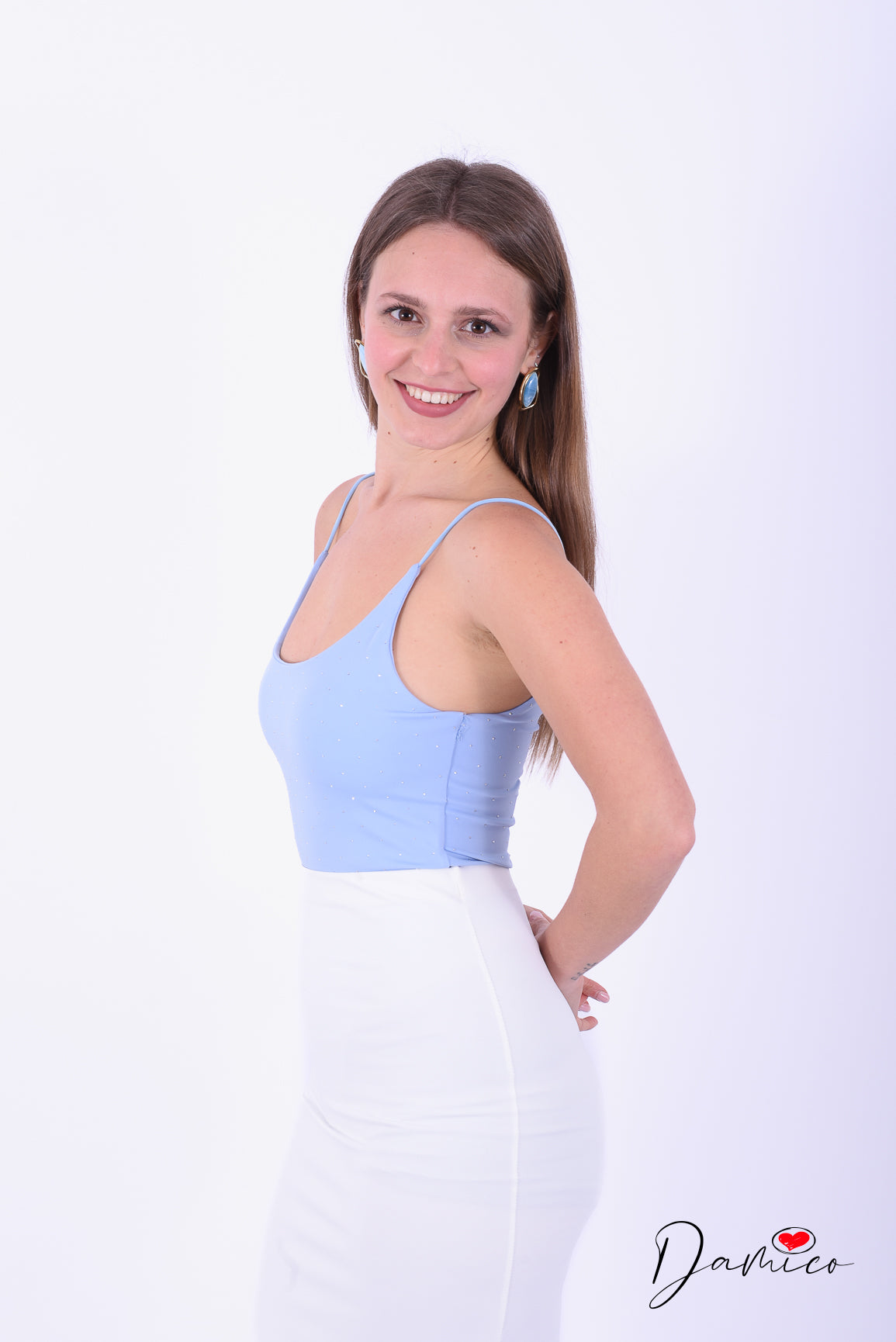 Body bretellina punti luce