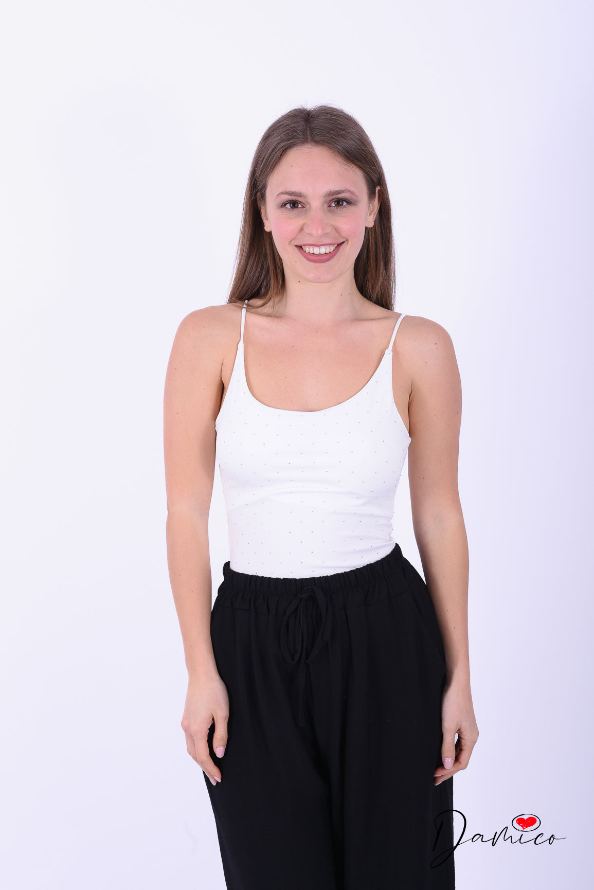 Body bretellina punti luce