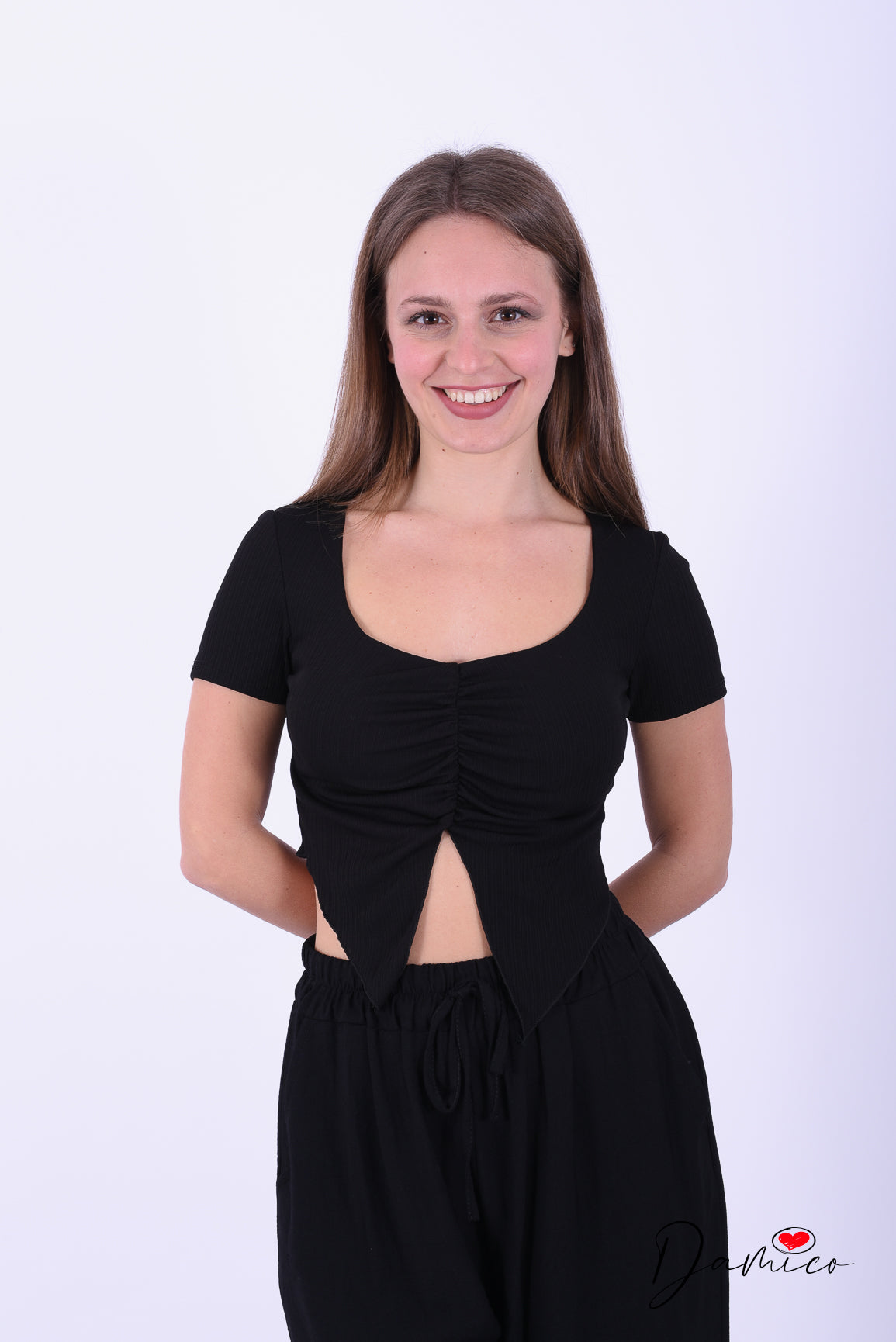 T shirt crop coppe