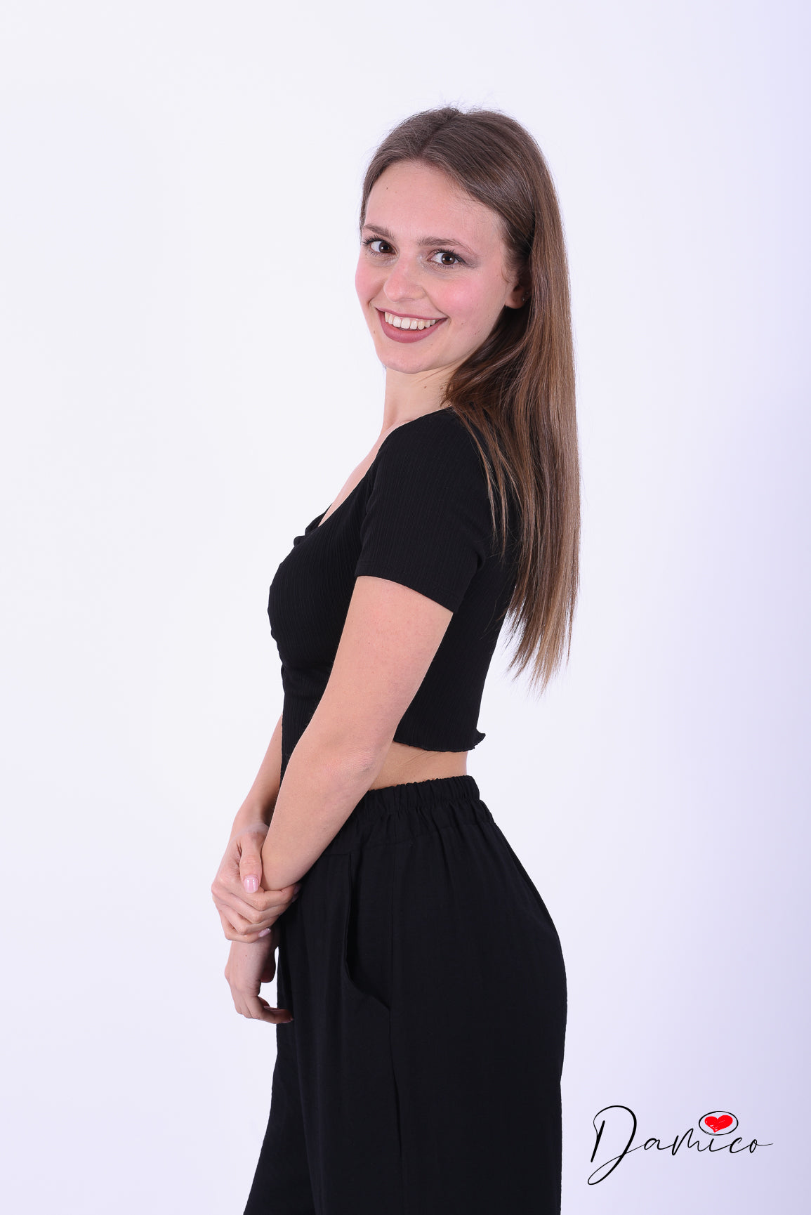 T shirt crop coppe