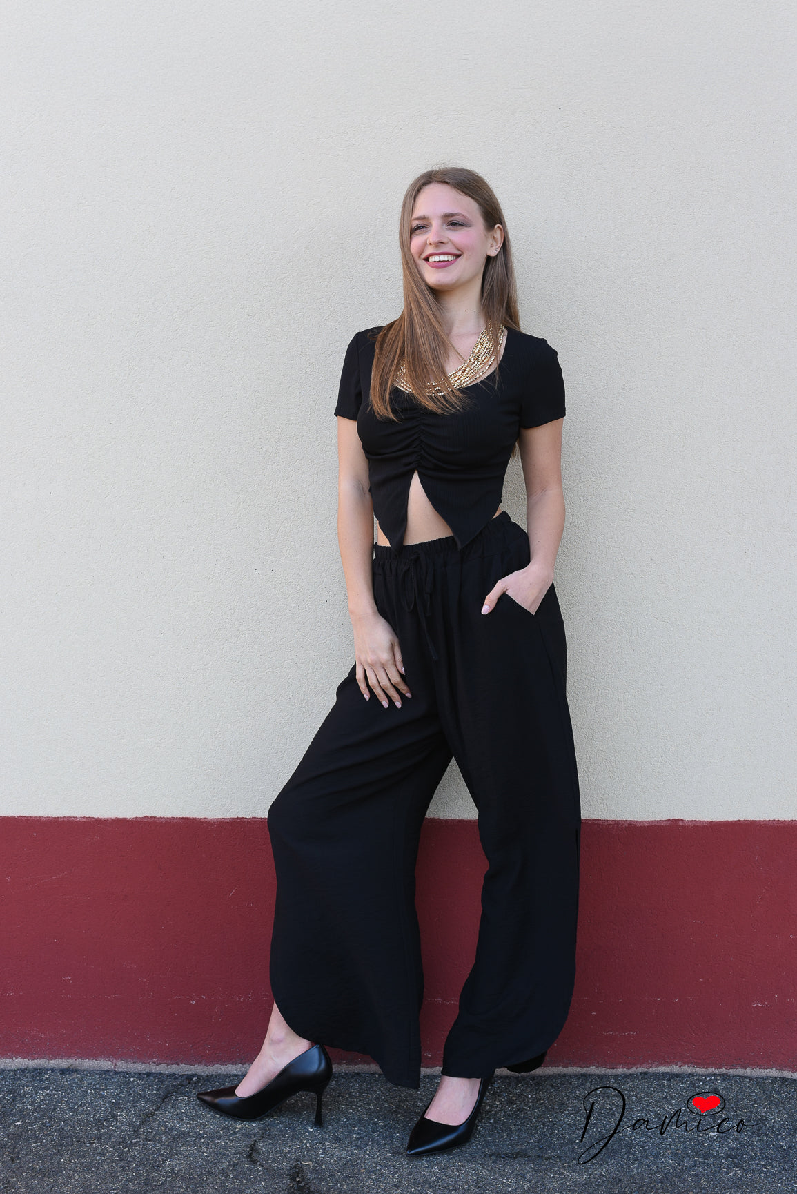 T shirt crop coppe