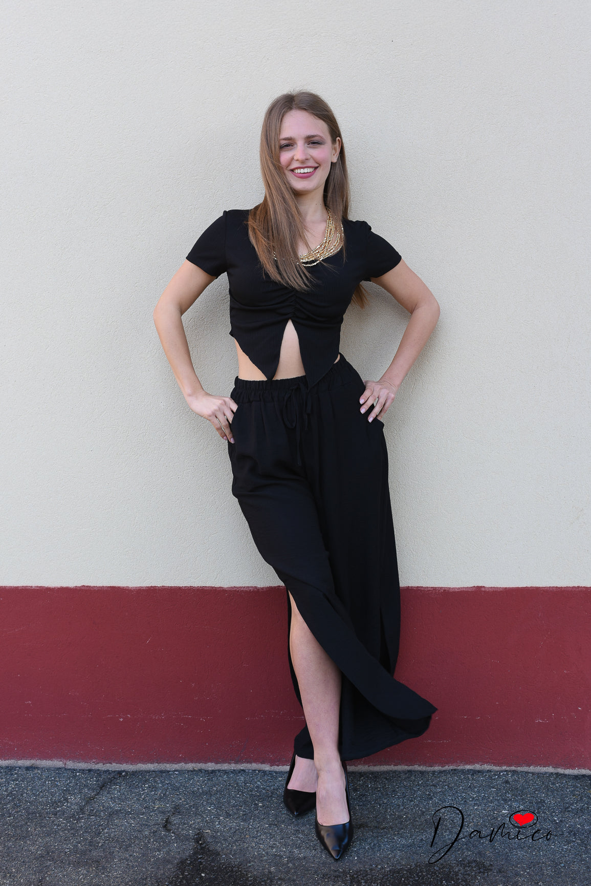 T shirt crop coppe