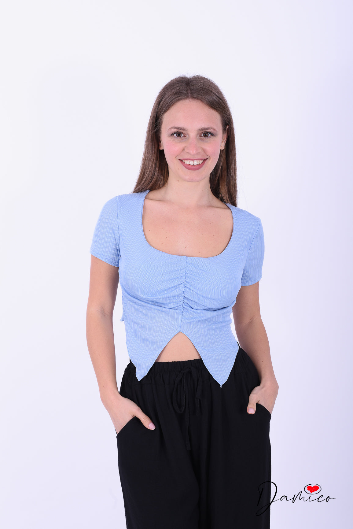 T shirt crop coppe