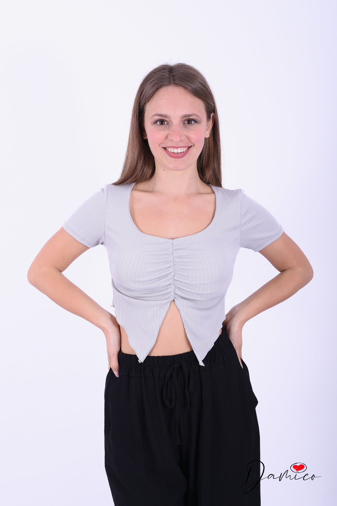 T shirt crop coppe