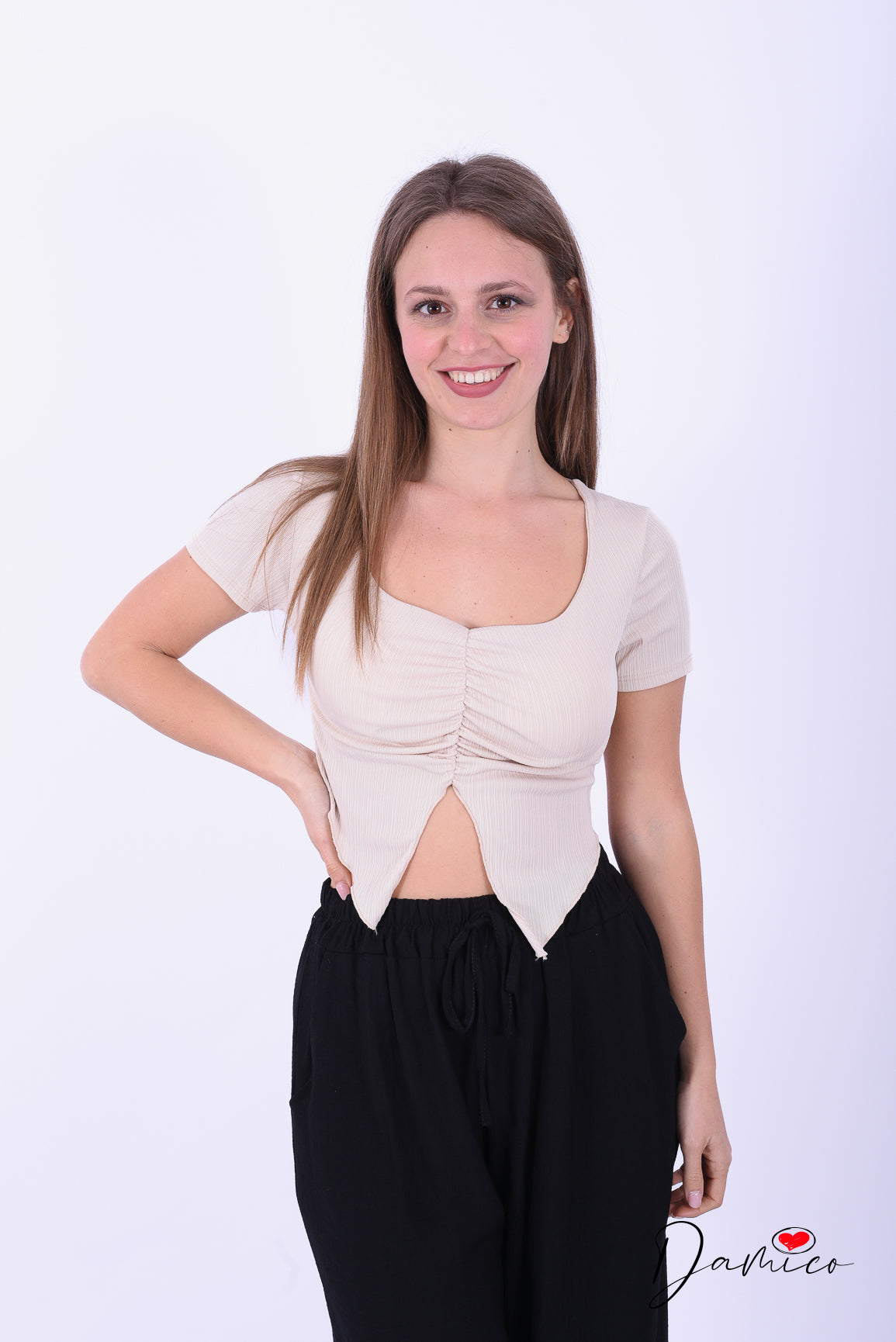 T shirt crop coppe