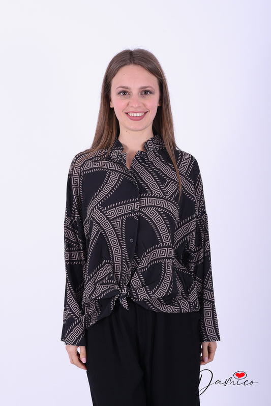 Camicia fantasia greca