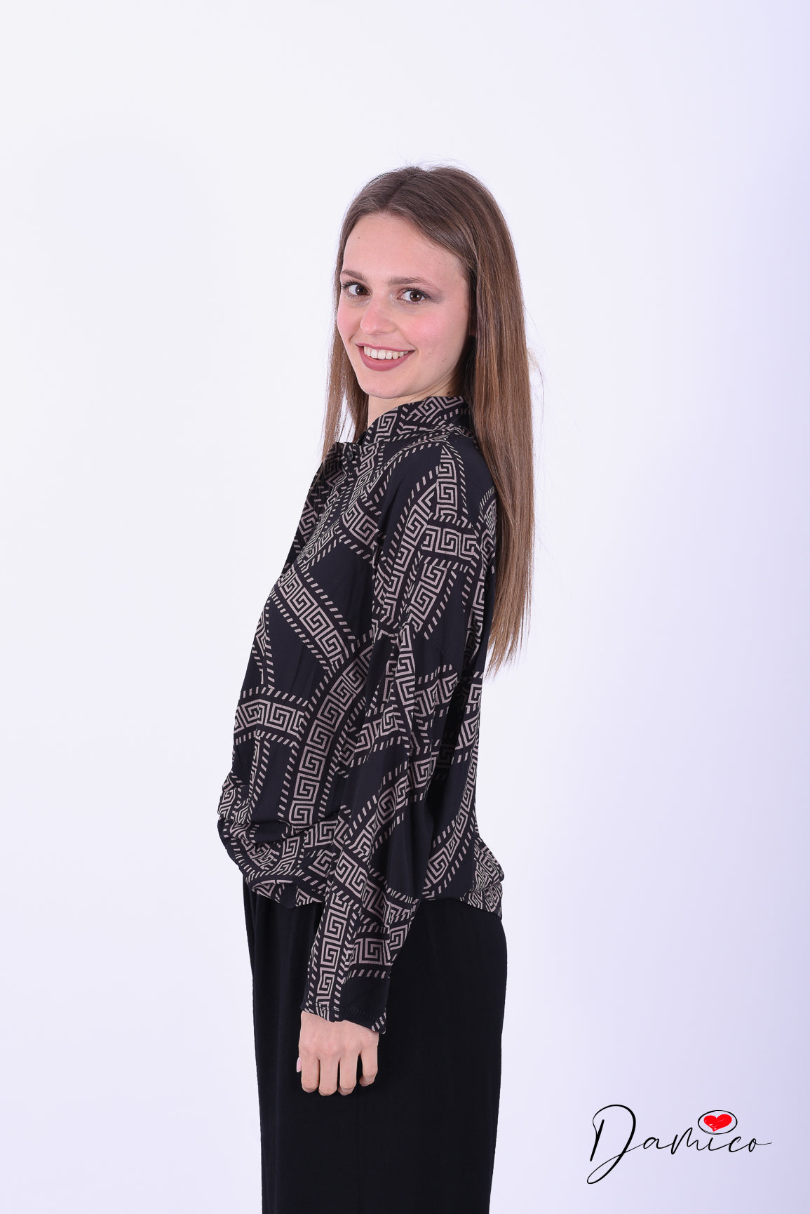 Camicia fantasia greca