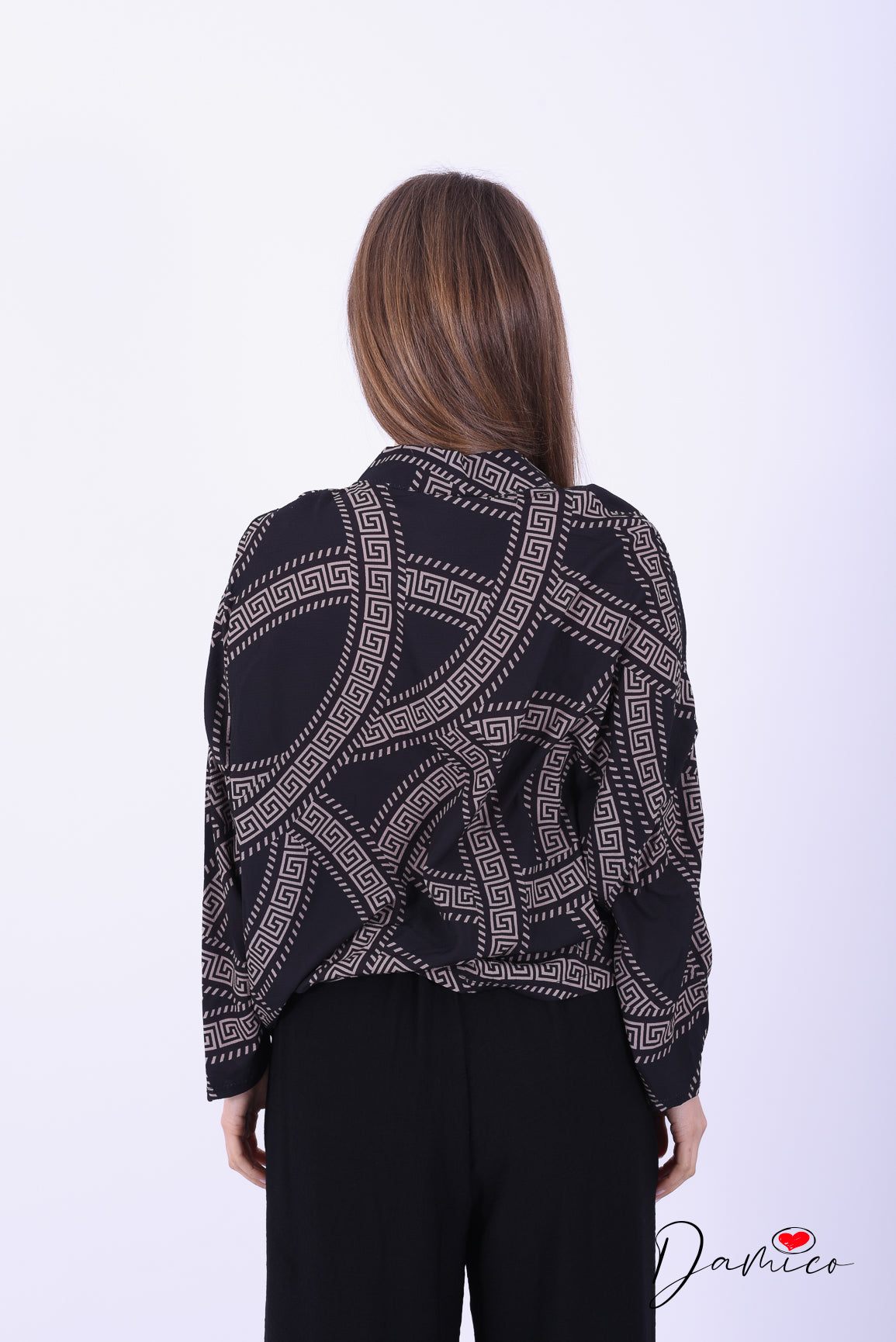 Camicia fantasia greca