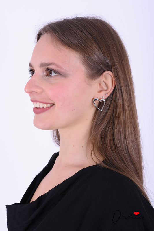 Orecchini empty hearts