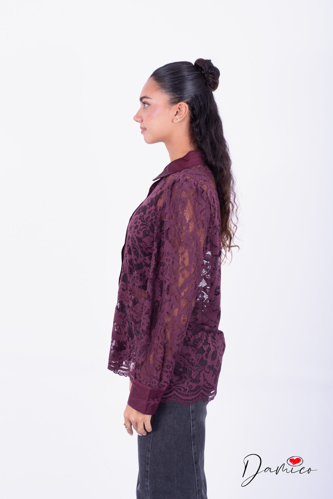Camicia in pizzo basic