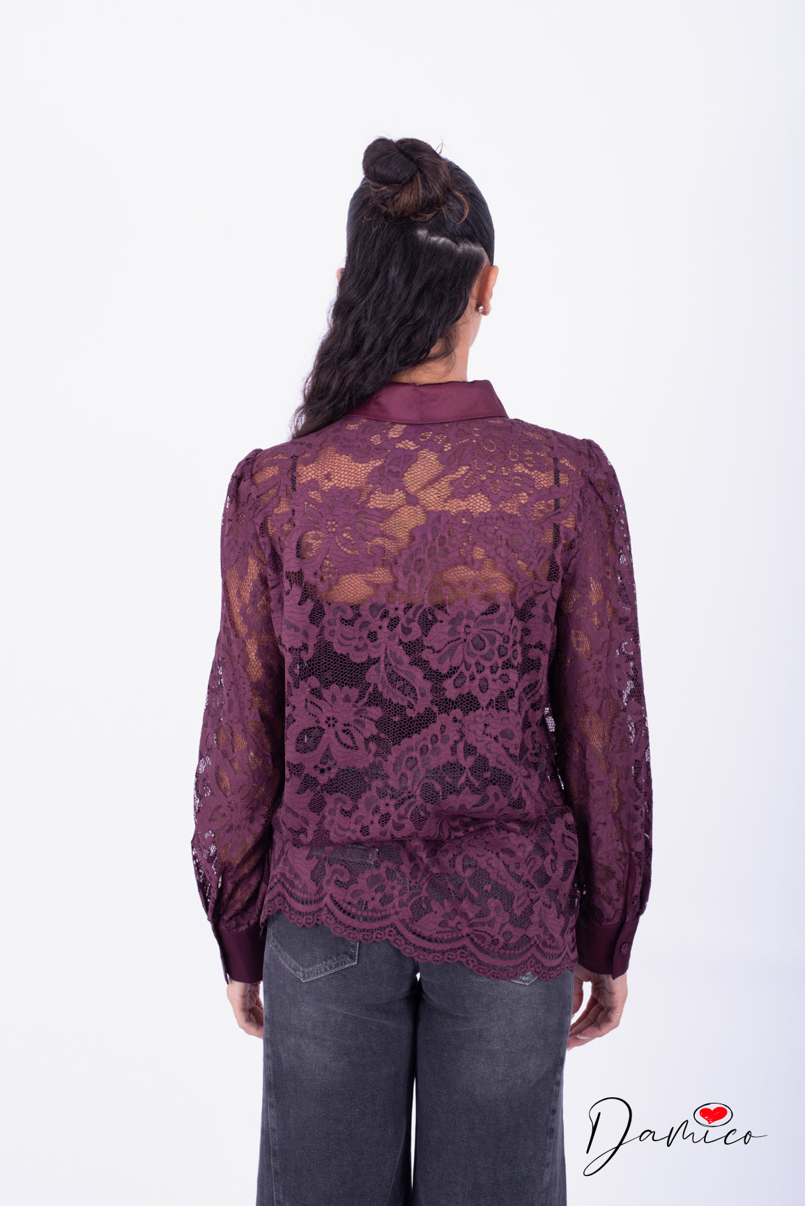 Camicia in pizzo basic