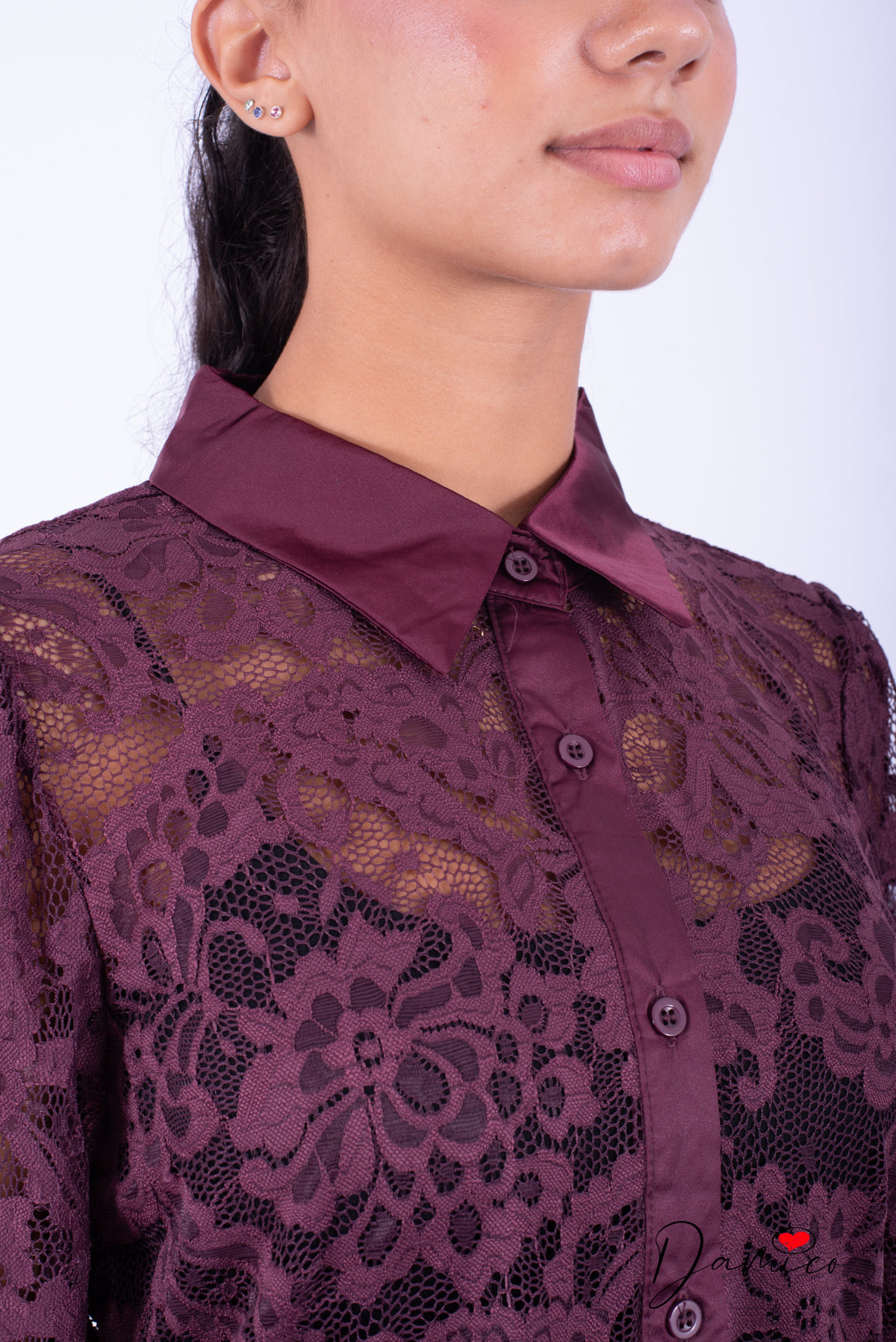 Camicia in pizzo basic