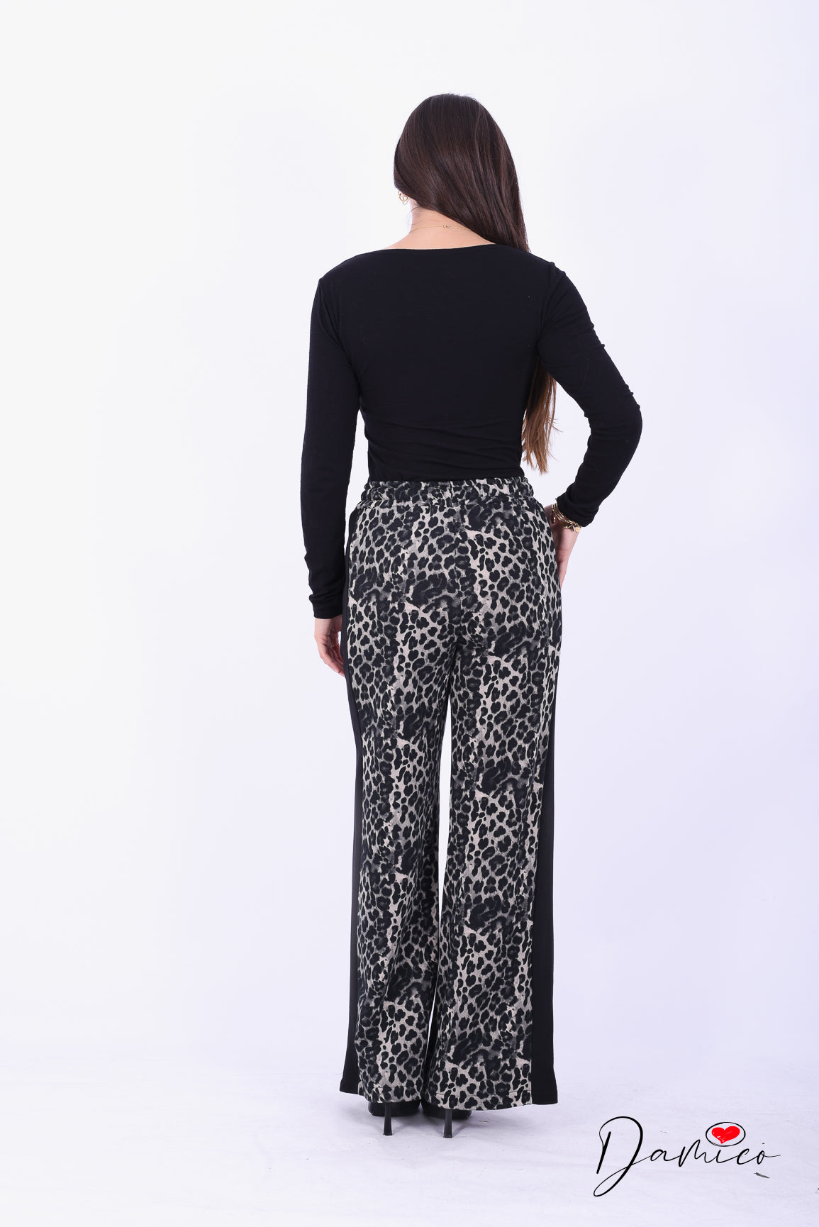 Pantalone tuta leopardato
