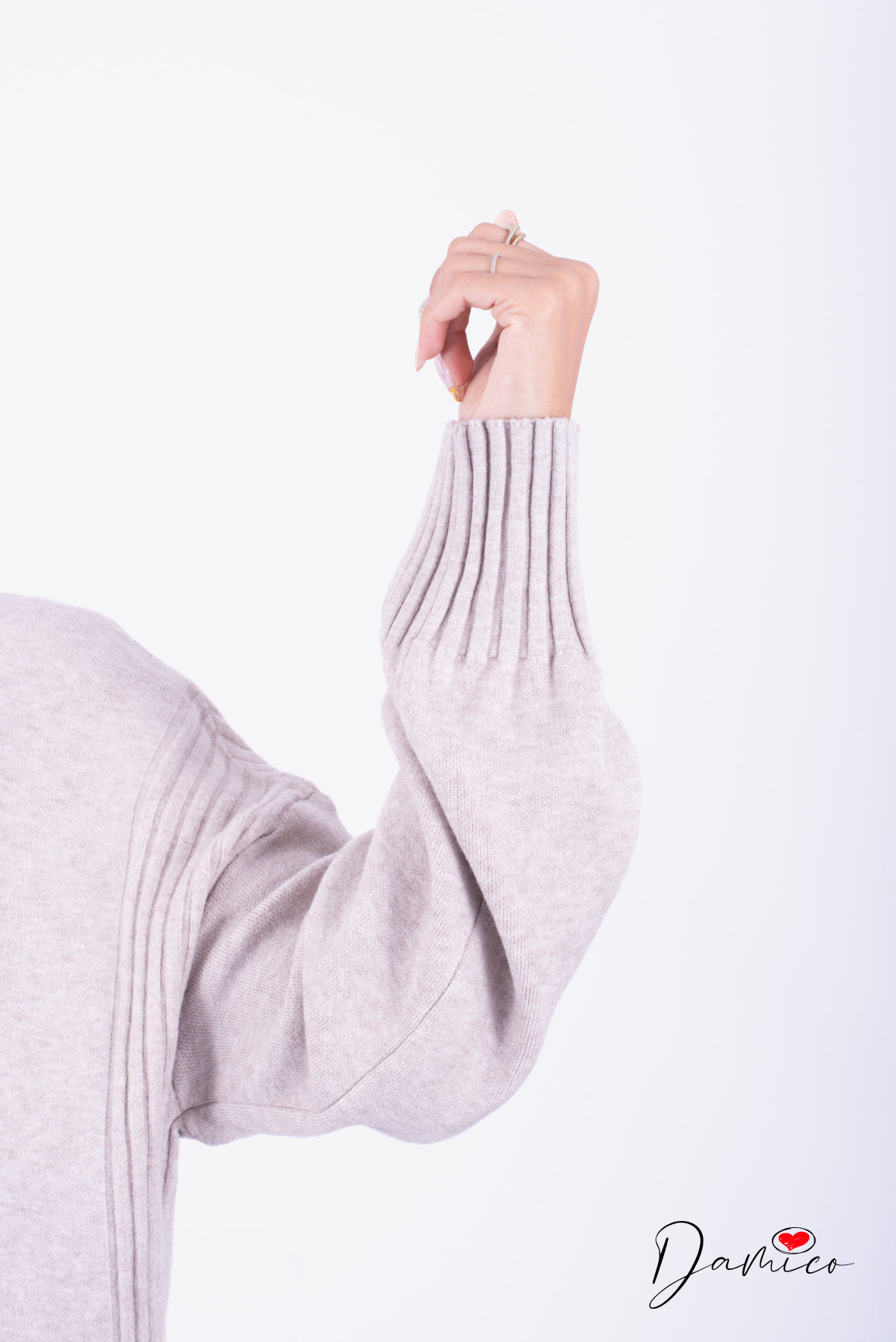 Maglione over dolcevita coste det