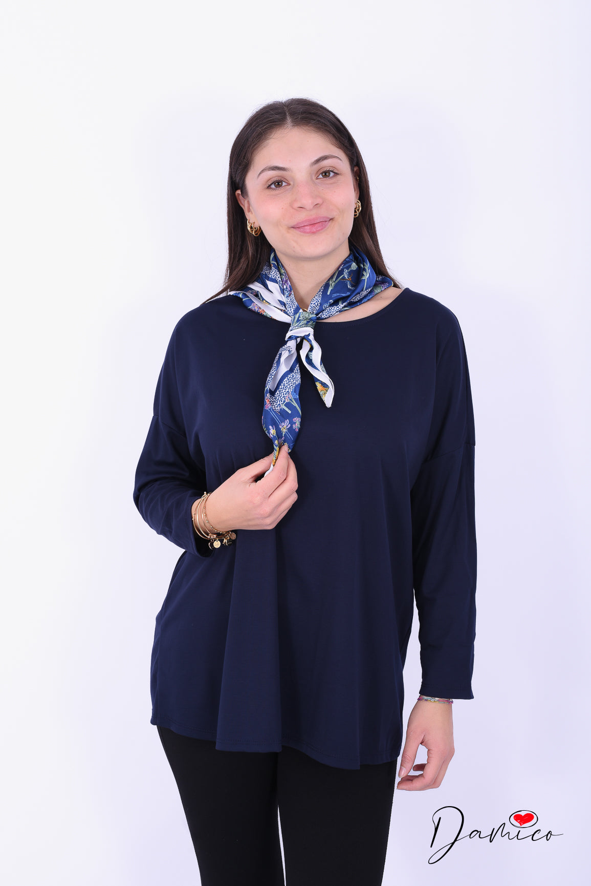 Maglia con foulard