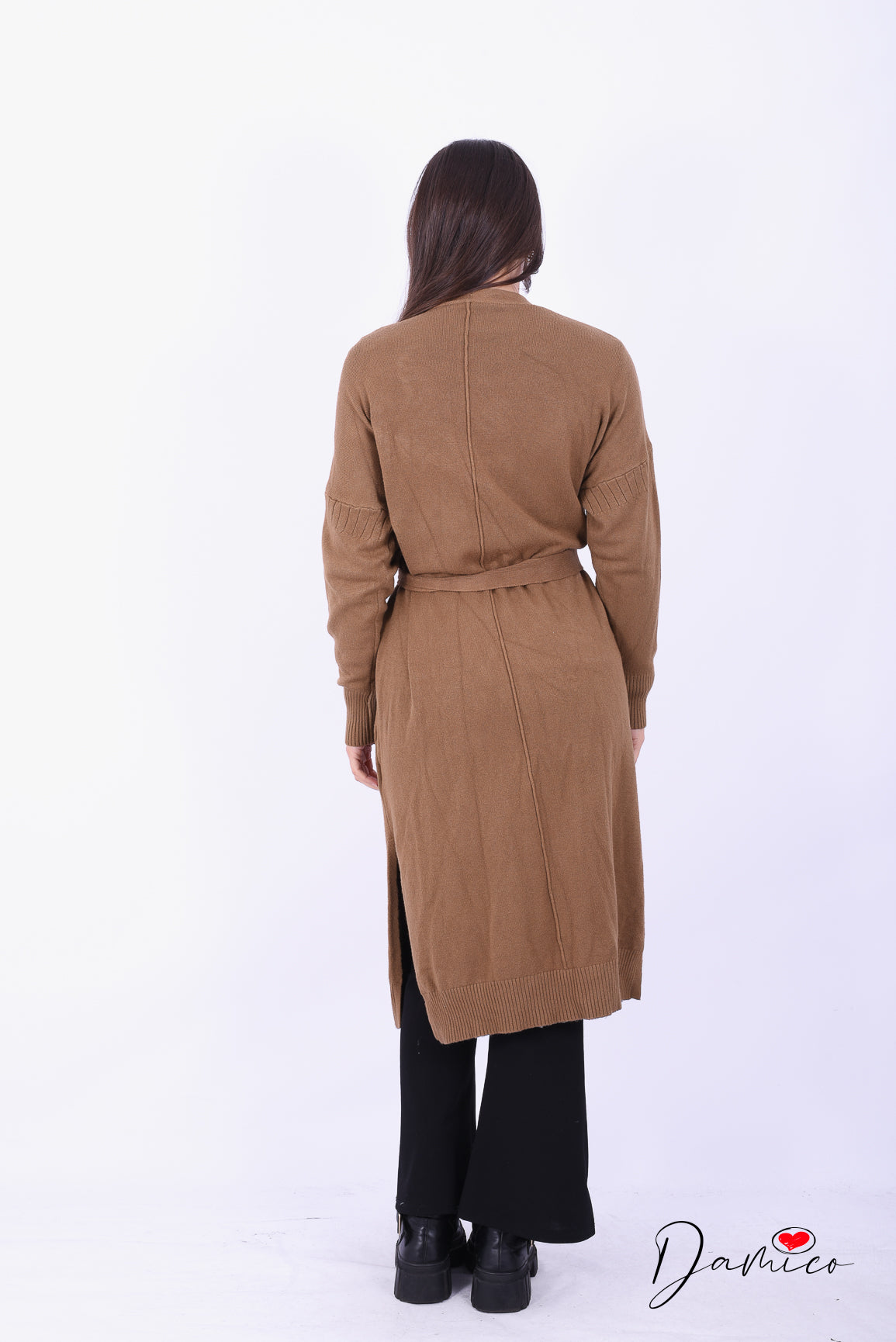 Cardigan con cintura