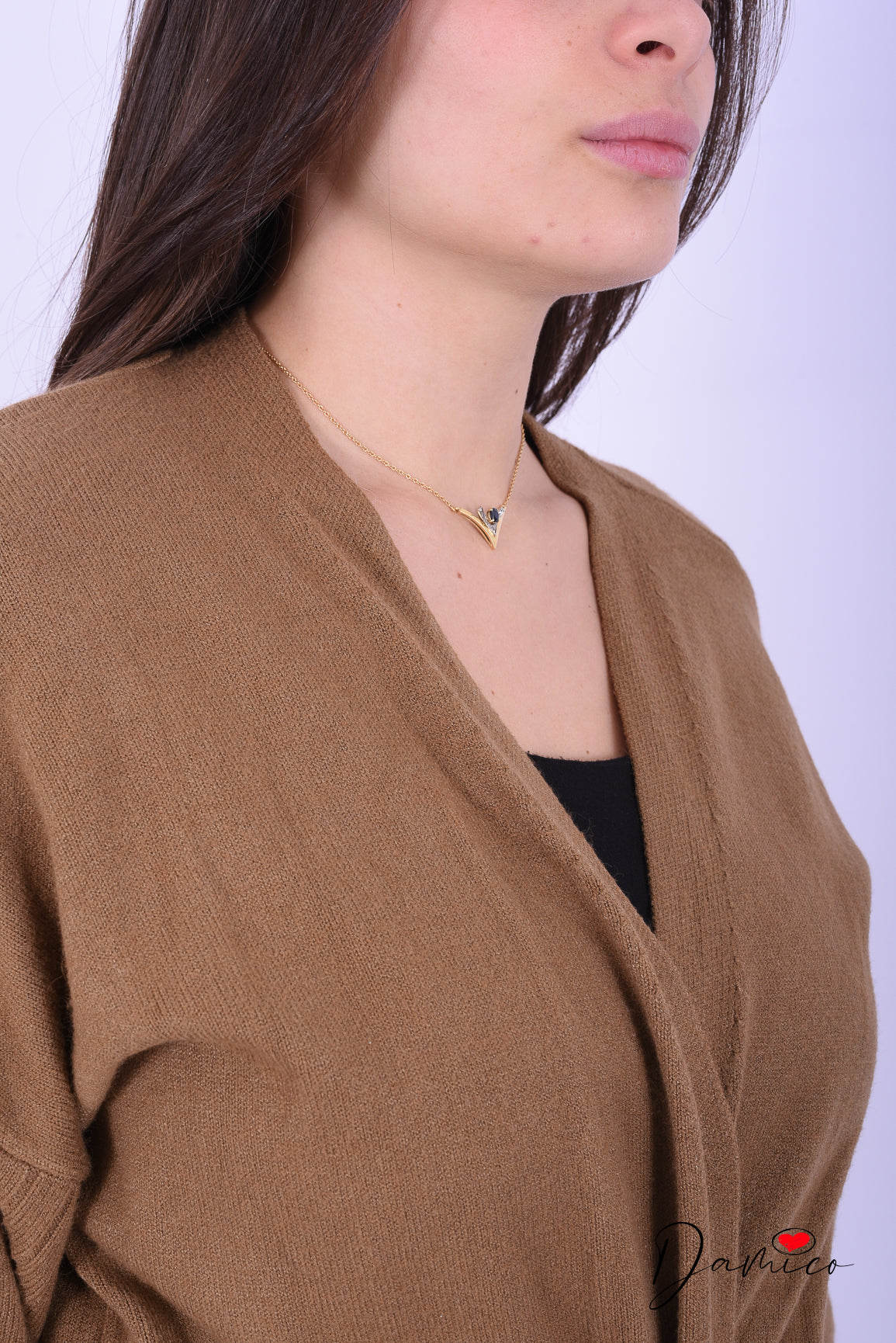 Cardigan con cintura