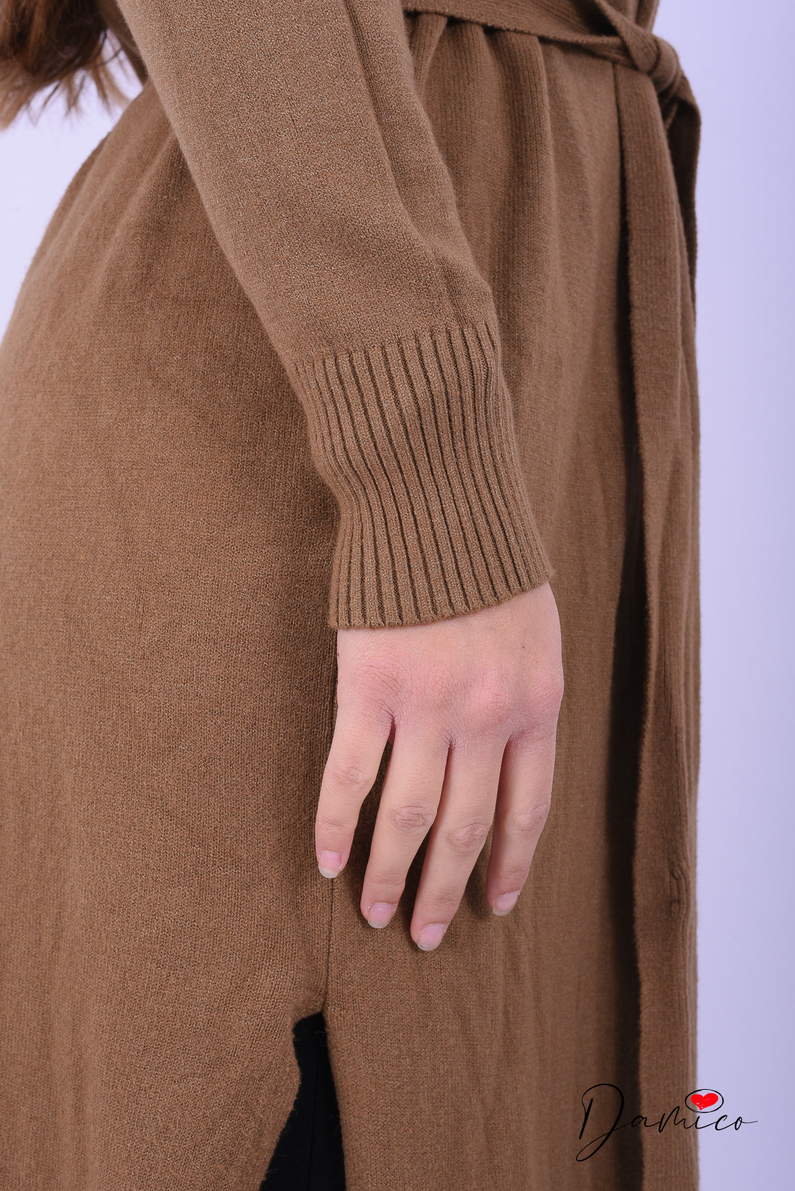 Cardigan con cintura