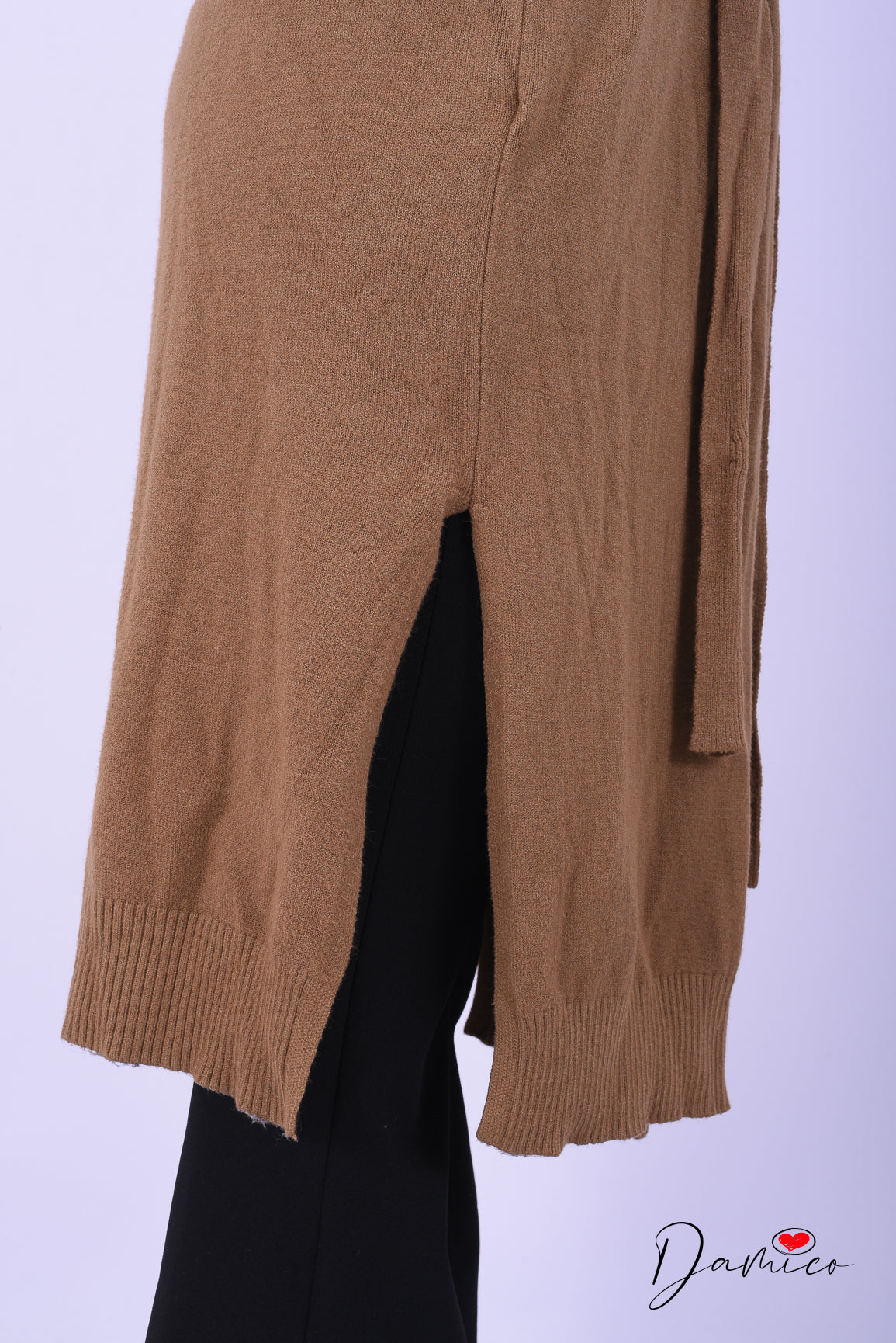 Cardigan con cintura