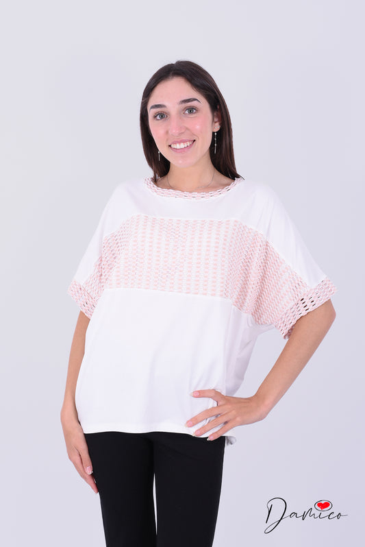 T-shirt fascia traforata