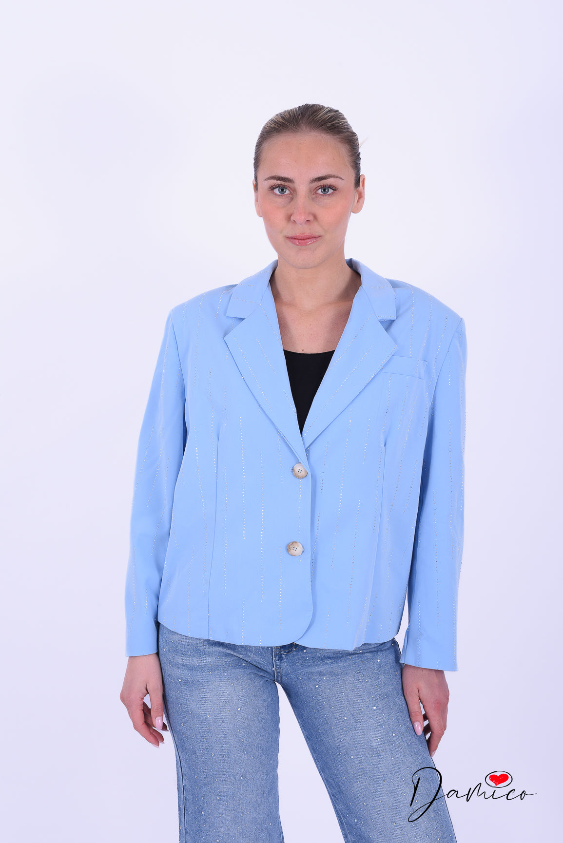 Blazer con strass