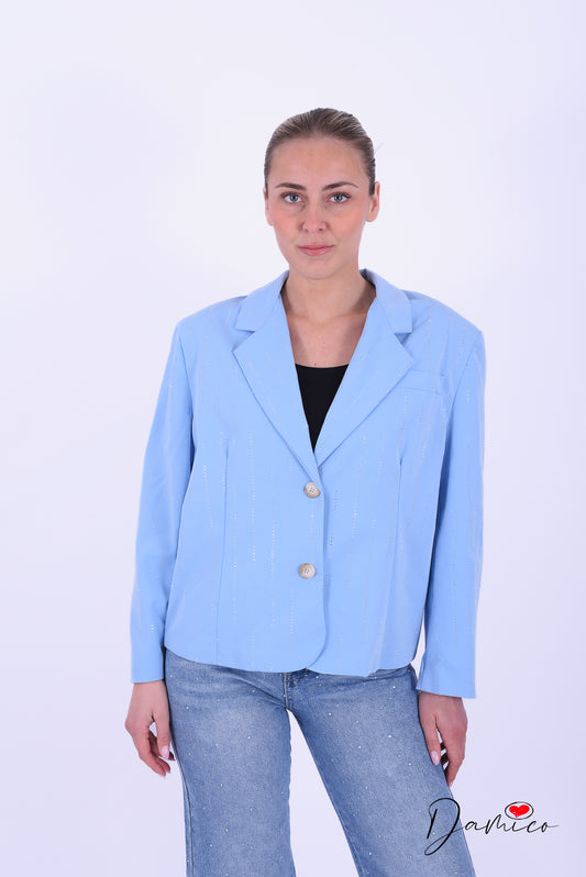 Blazer con strass