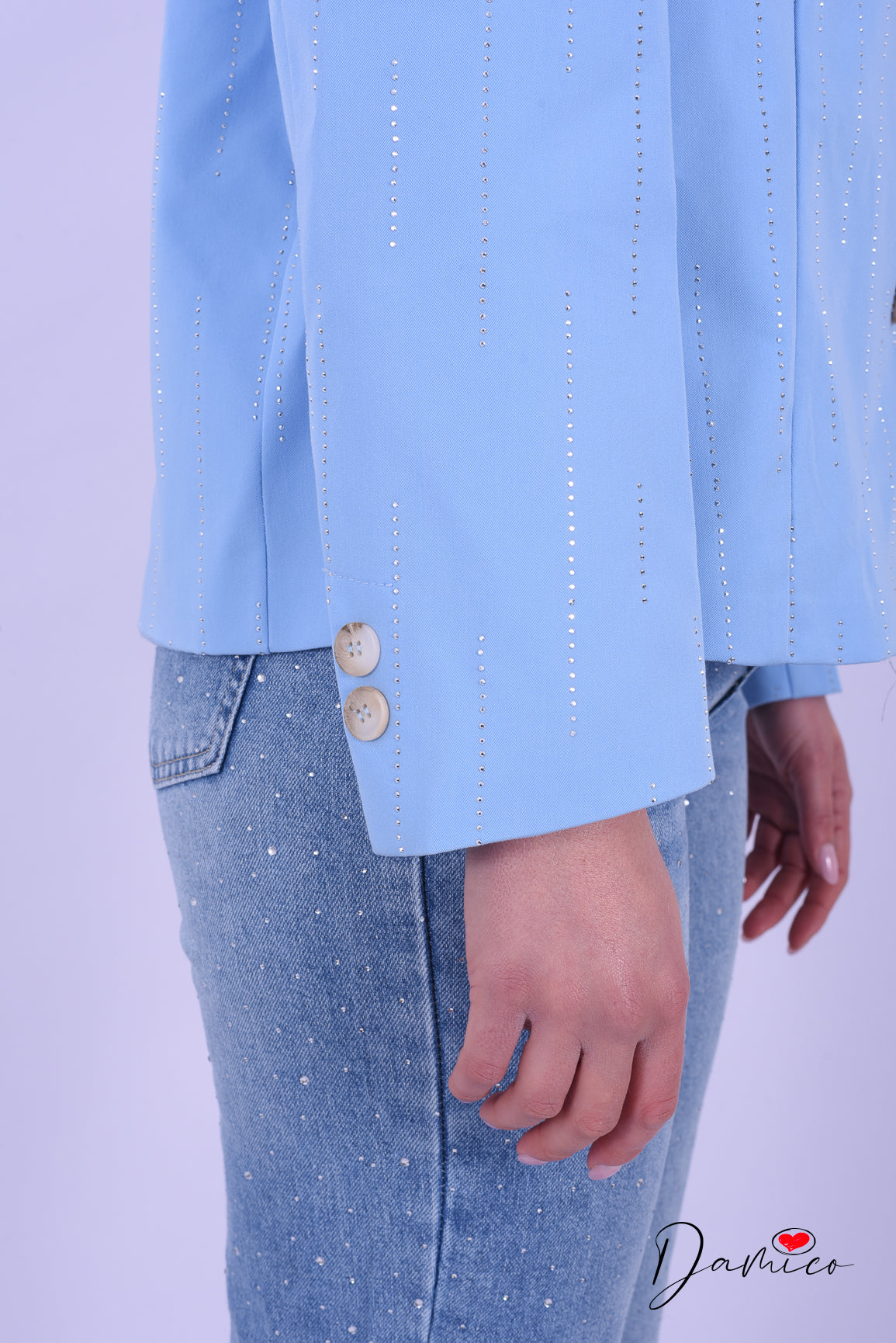 Blazer con strass