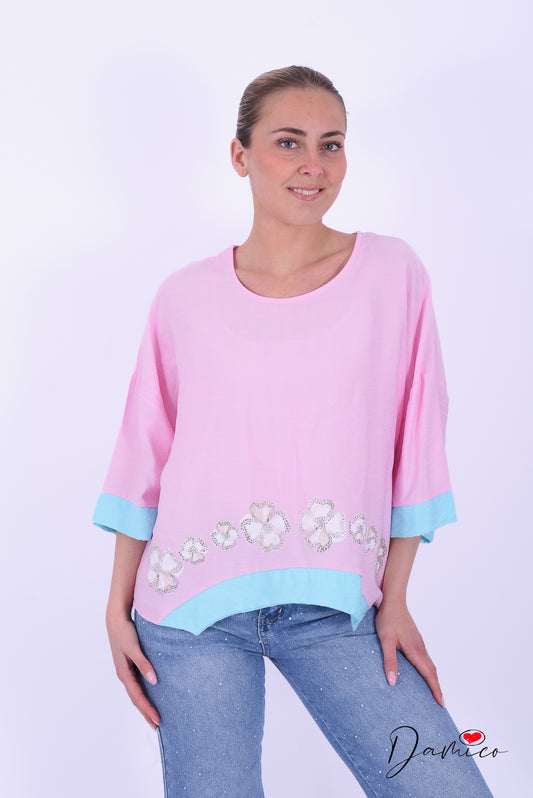 Maglia con fiori