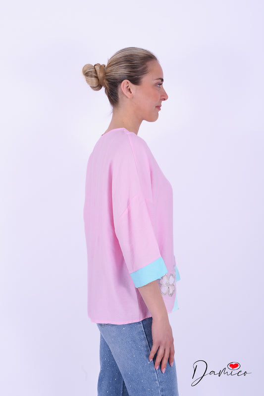 Maglia con fiori