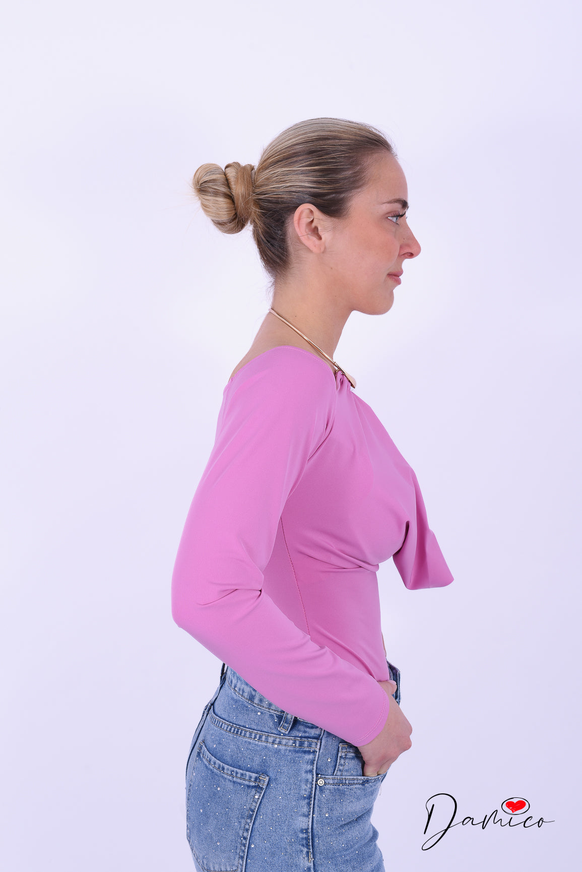 Body scollo a cascata e collana