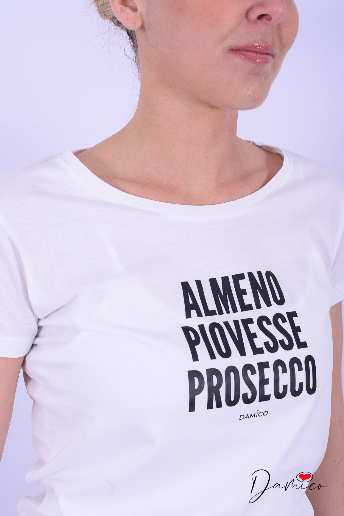 T-Shirt bianca stampata