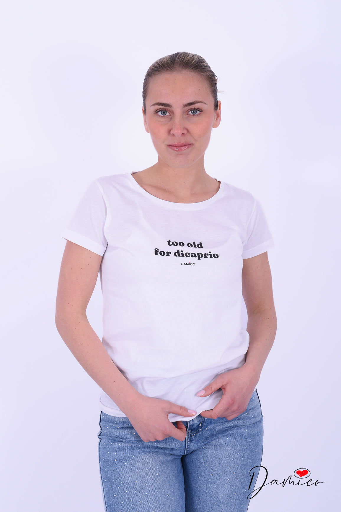 T-Shirt bianca stampata